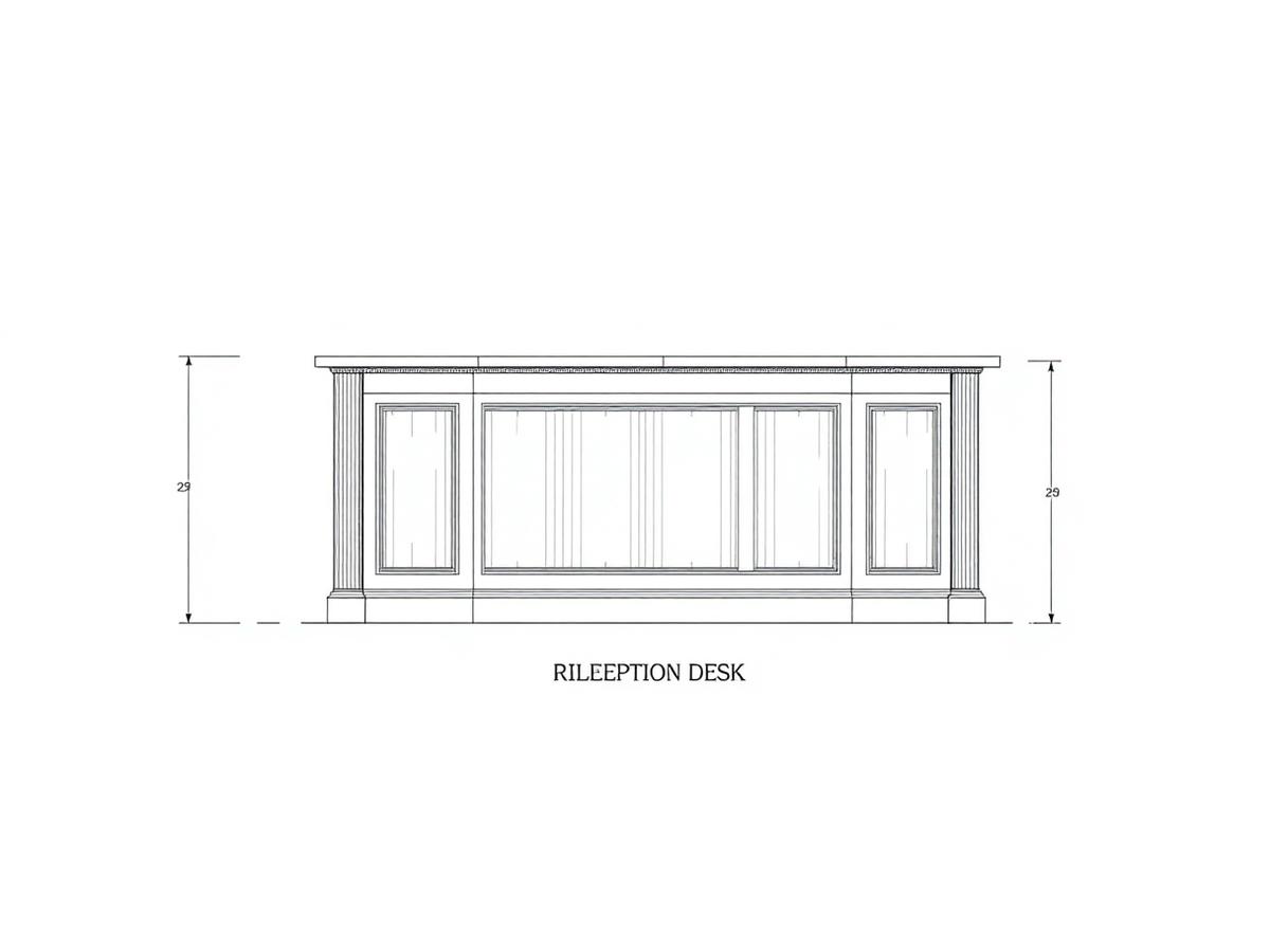 Medical office reception — CAD shop drawing